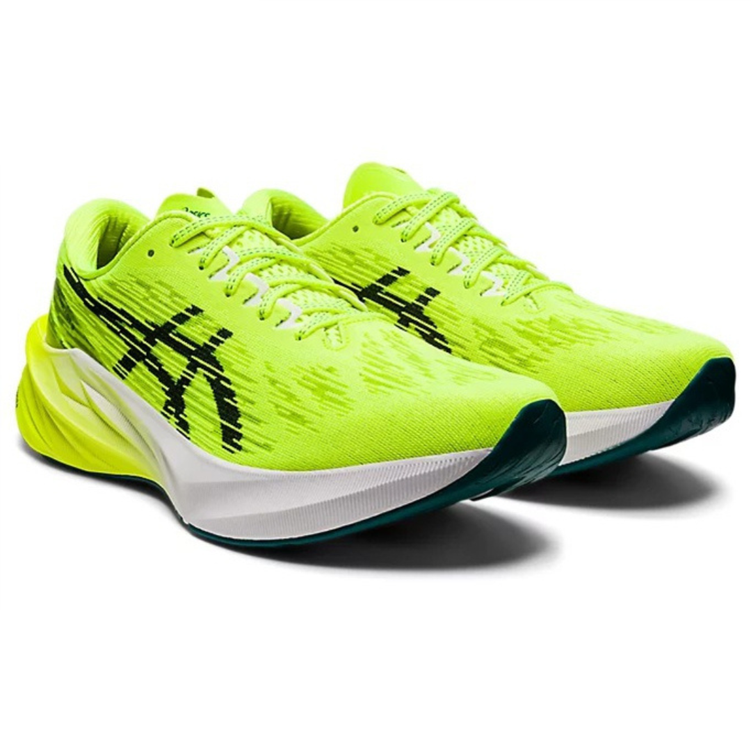 Asics Novablast 3 Verde fluorescente e Preto