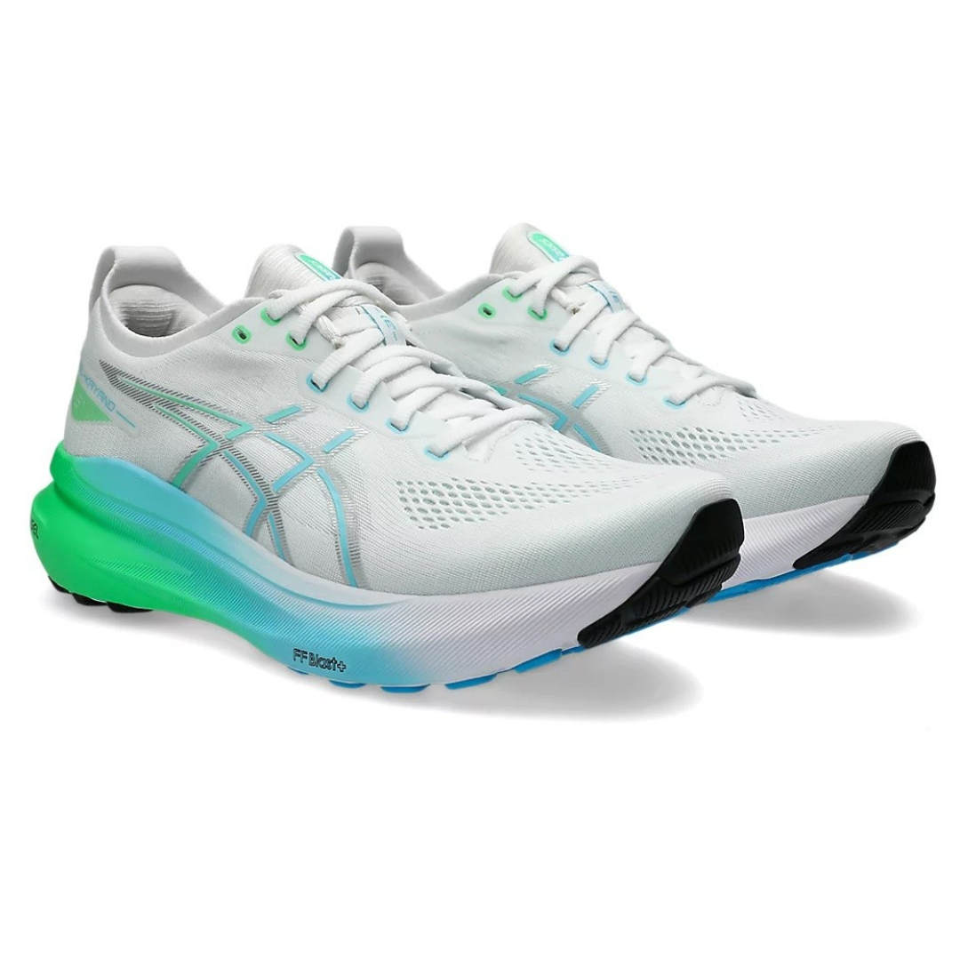 Asics Gel-Kayano 31 Branco com Verde e Azul