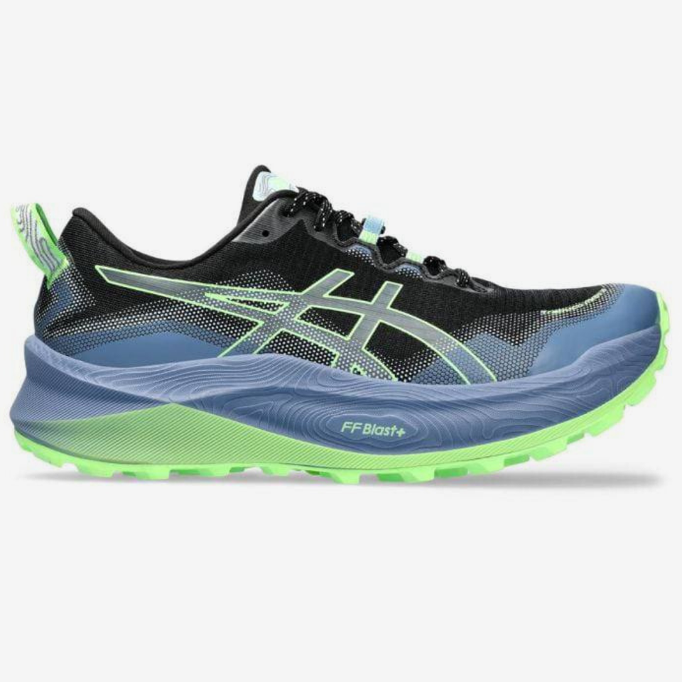Asics Trabuco Max 3 - Preto/Azul/Verde