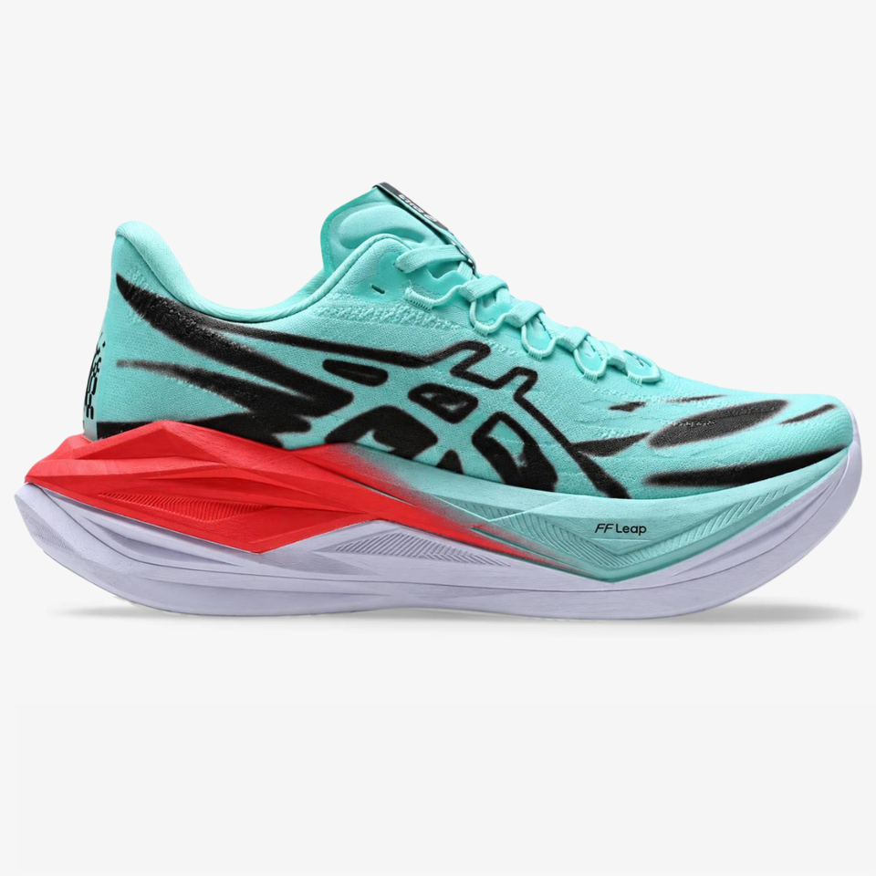 Asics Superblast 3 - Unissex - Verde Aqua Mint/Vermelho