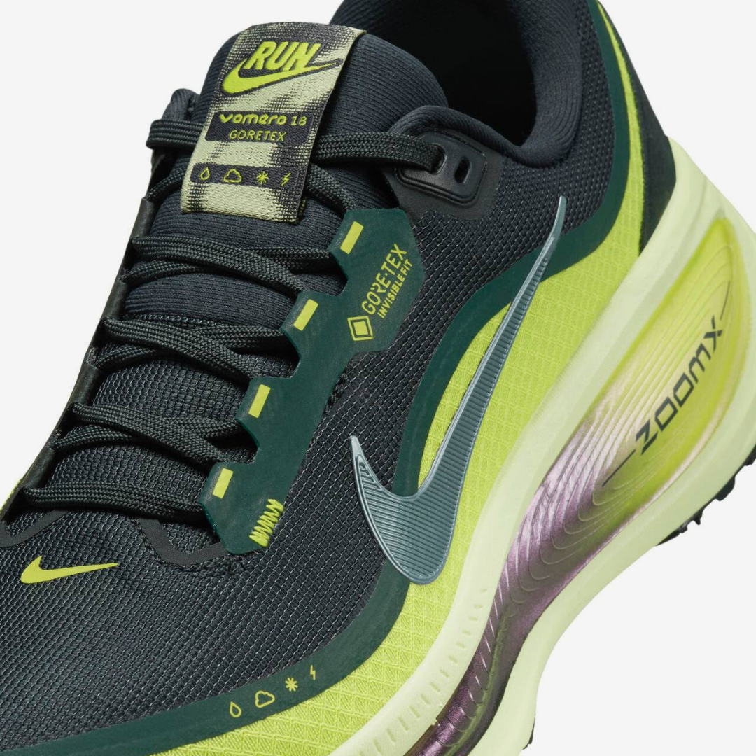 Nike Vomero 18 GORE-TEX - Verde Escuro/Verde Neon