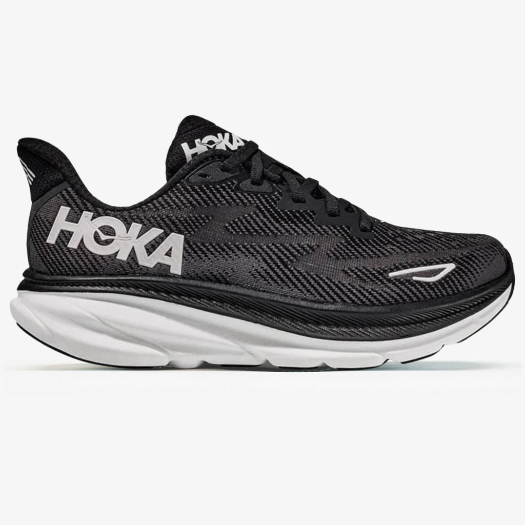 Hoka Clifton 9 – Preto/Branco