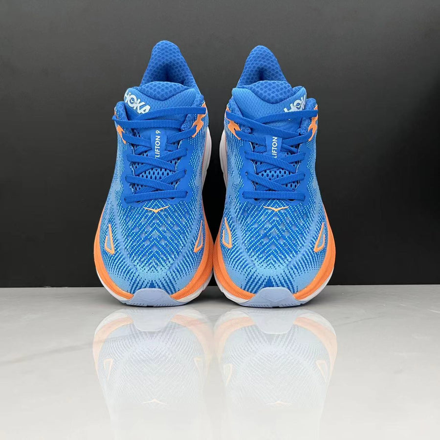 HOKA Clifton 9 Azul e Laranja – imagem 5 de 7