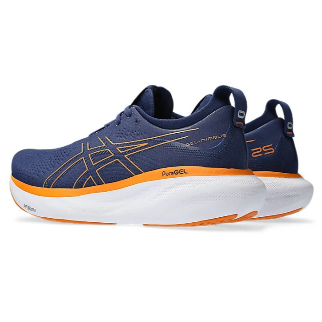 Asics Gel - Nimbus™ 25 Azul Marinho e Laranja