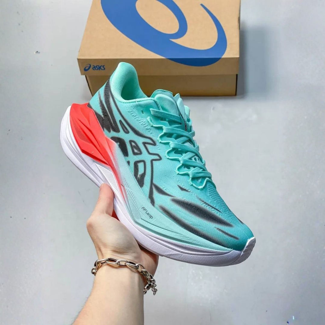 Asics Superblast 3 - Unissex - Verde Aqua Mint/Vermelho