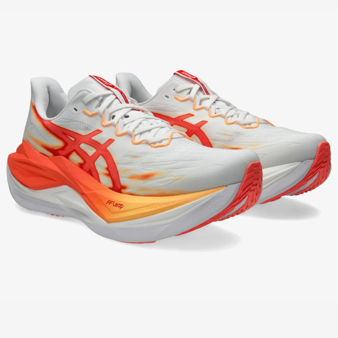 Asics Superblast 3 - Unissex - Branco/Laranja