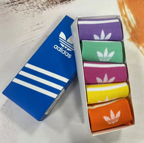 Kit 5 pares de Meias Adidas