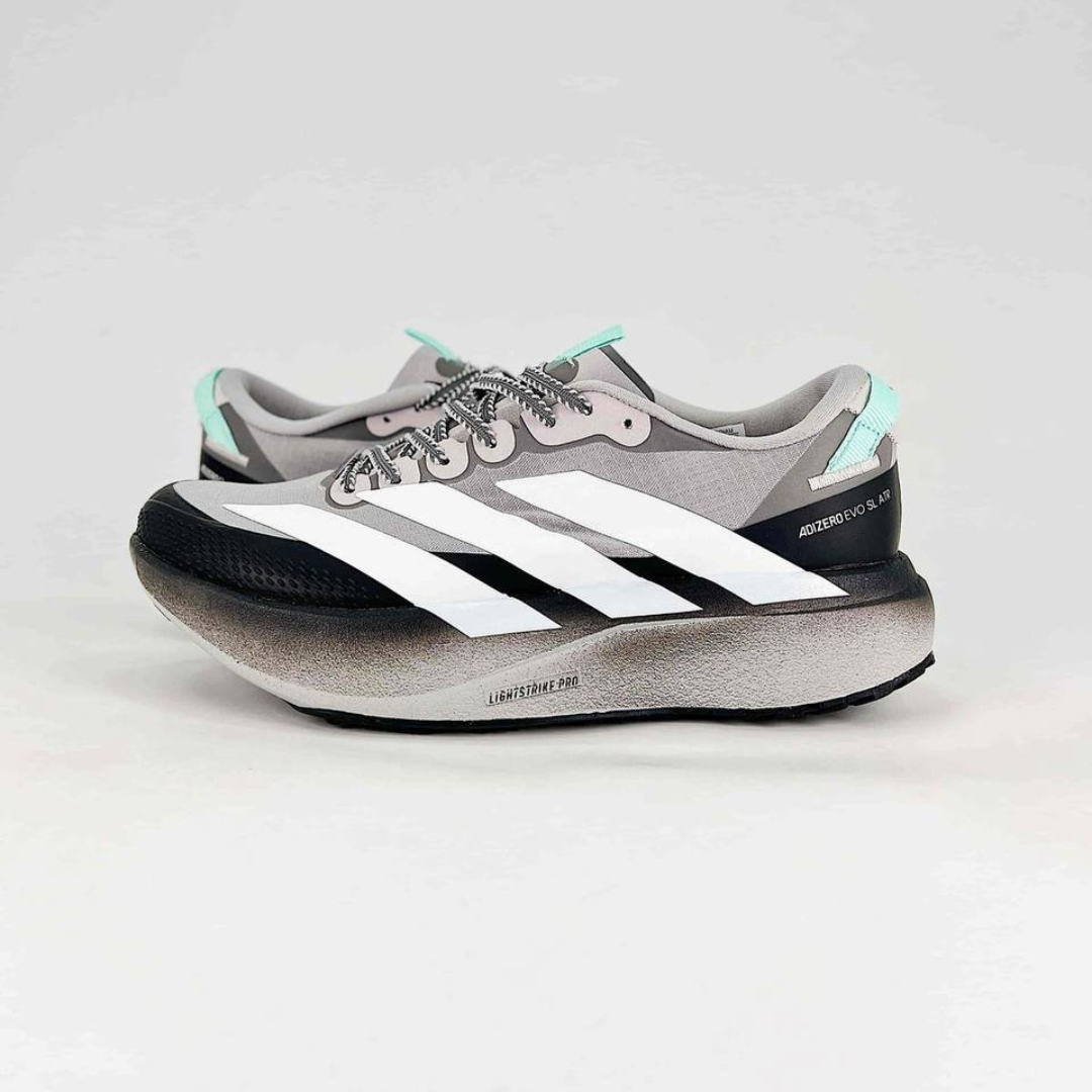 Adidas Adizero EVO SL ATR - Cinza/Preto/Verde Água