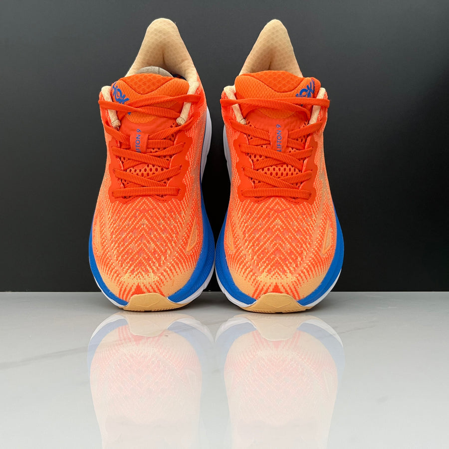 HOKA Clifton 9 Azul e Laranja – imagem 4 de 7
