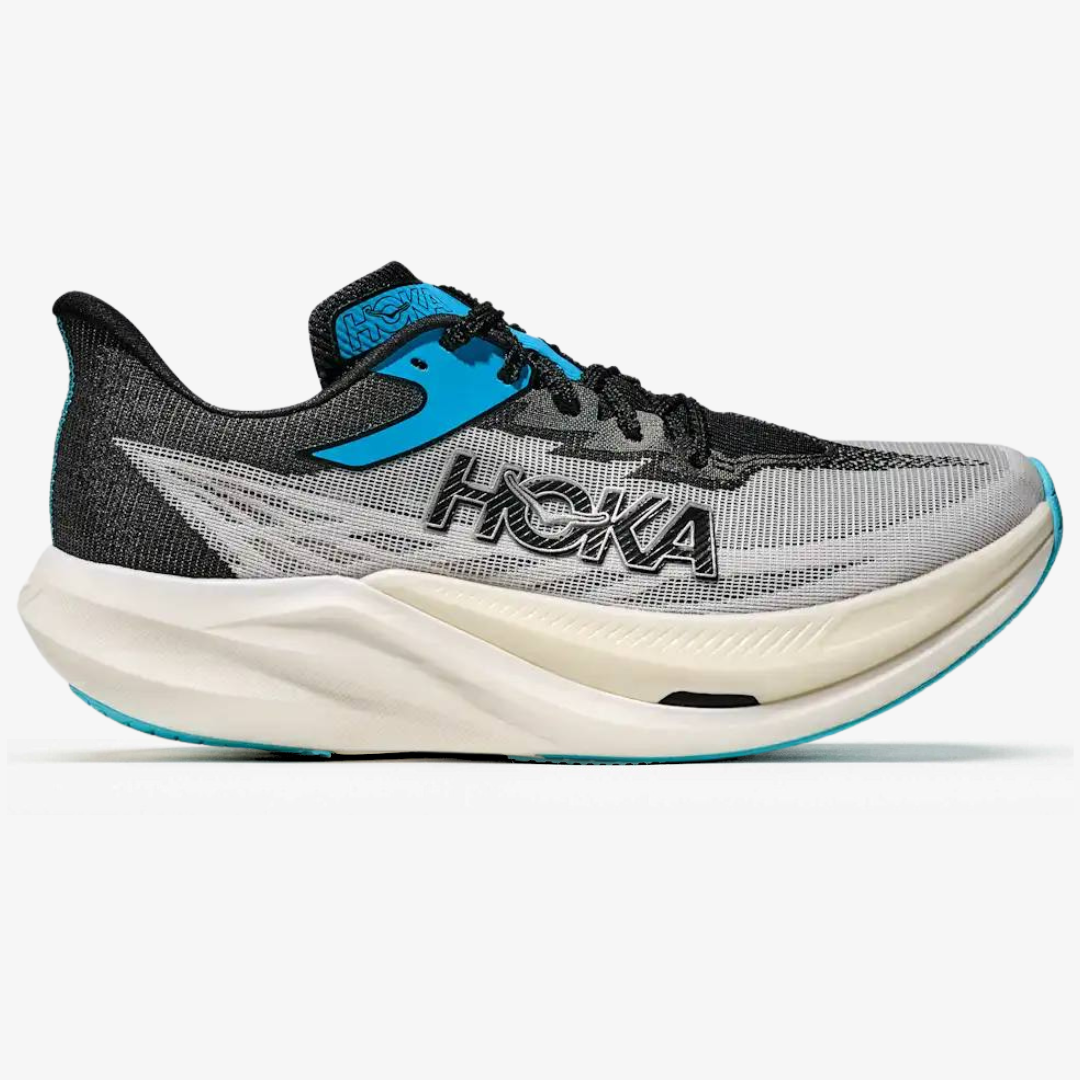 Hoka Rocket X 3 Unissex - Preto/Cinza/azul