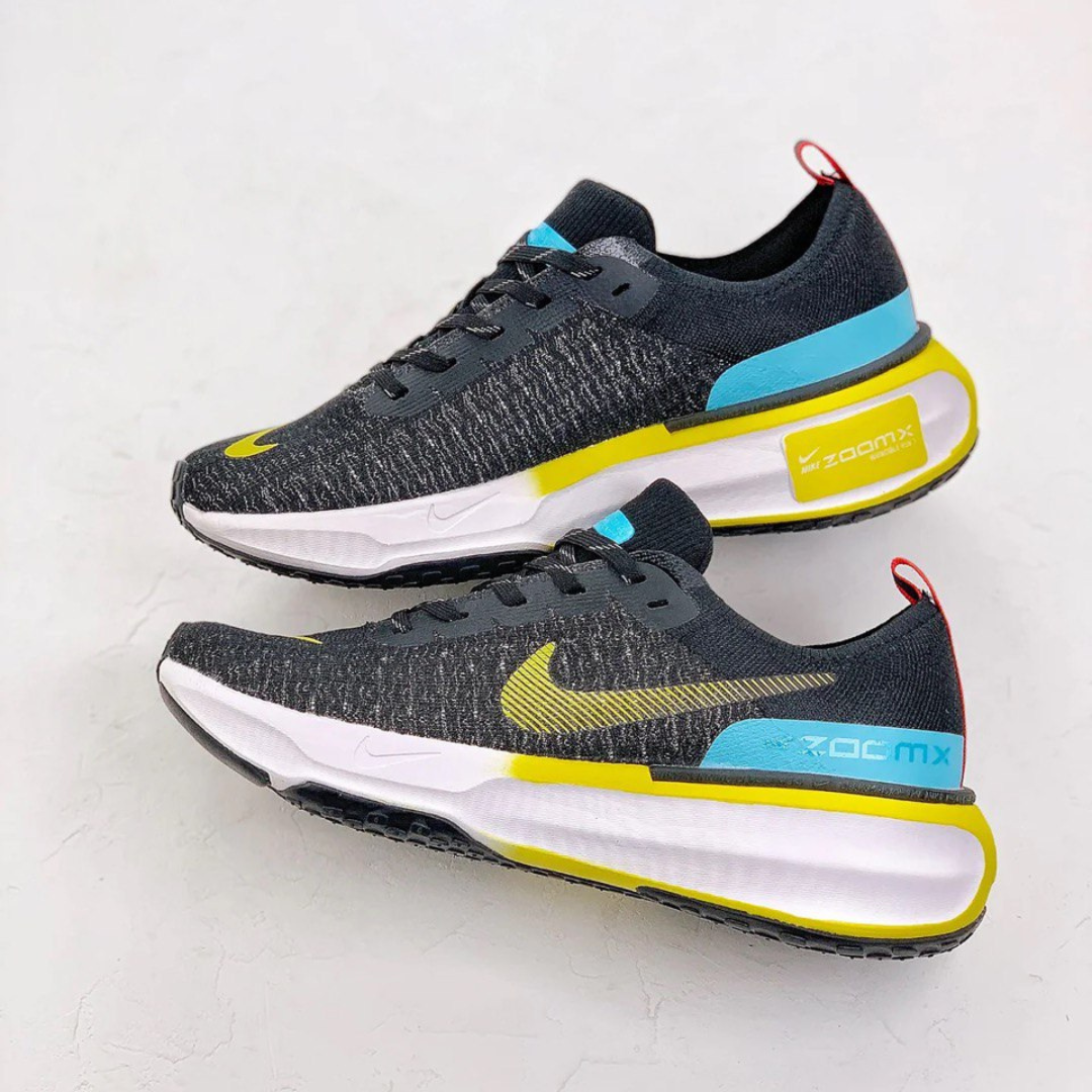 Nike Invincible Run 3 - Preto/Azul Báltico/Amarelo