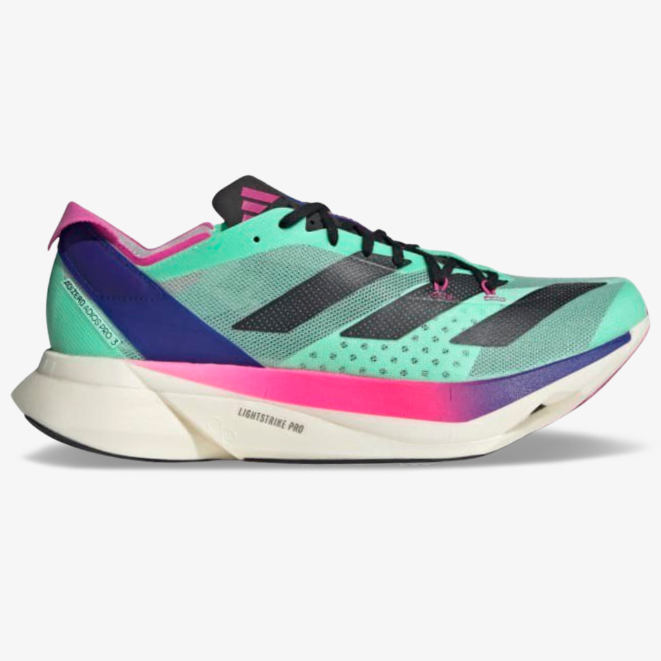 Adidas Adizero Adios Pro 3 - Verde Água/Preto/Rosa