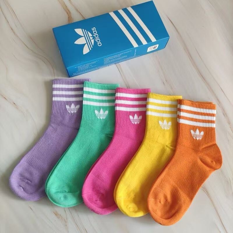 Kit 5 pares de Meias Adidas