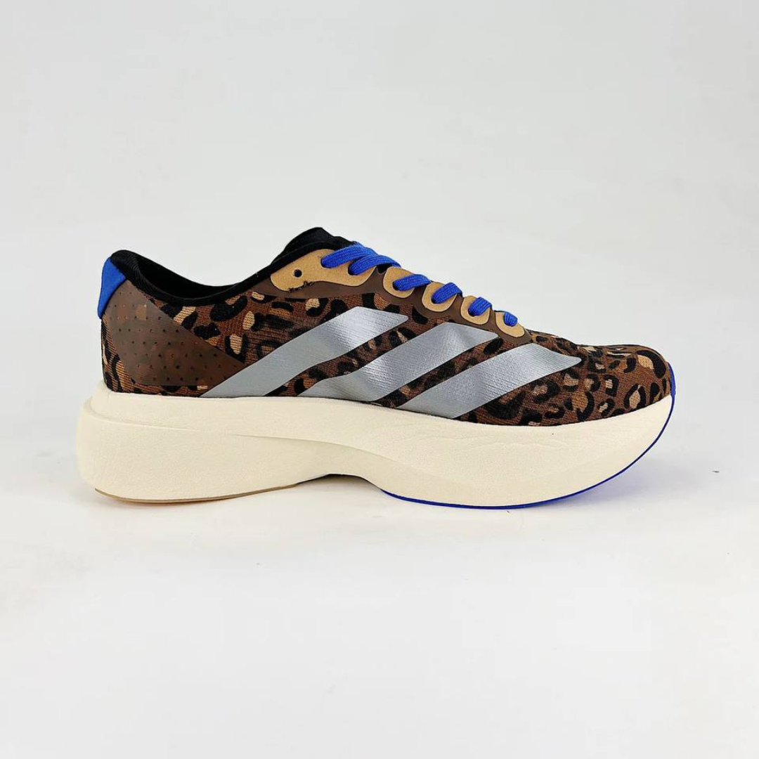 Adidas Adizero EVO SL - Marrom/Cinza Metálico/Azul Lúcido