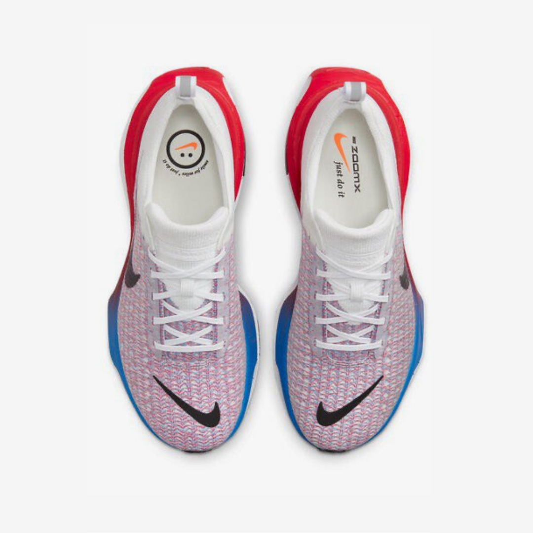 Nike Invincible Run 3 - Branco/Azul/Vermelho