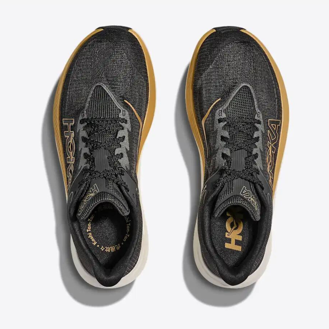 Hoka Rocket X 3 Unissex - Preto/Dourado