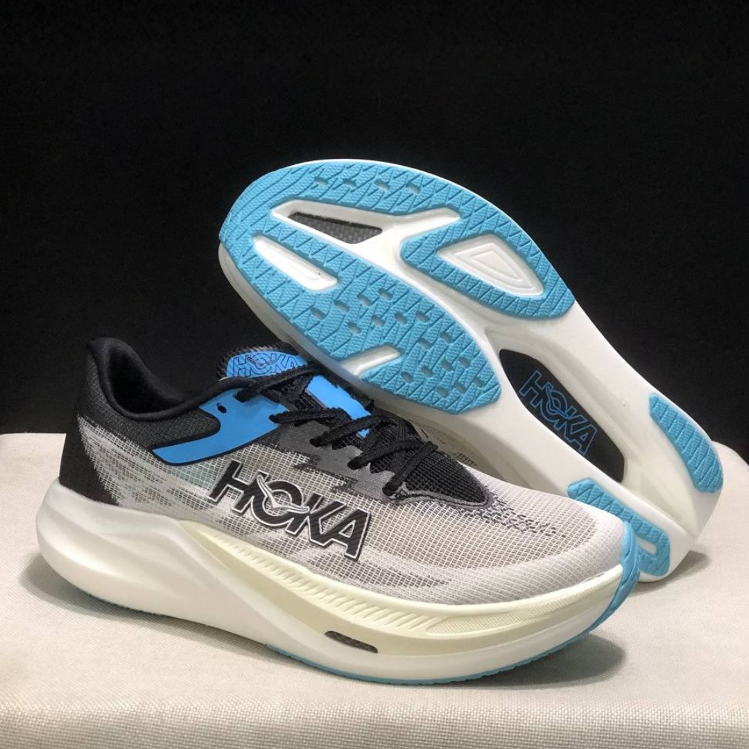 Hoka Rocket X 3 Unissex - Preto/Cinza/azul