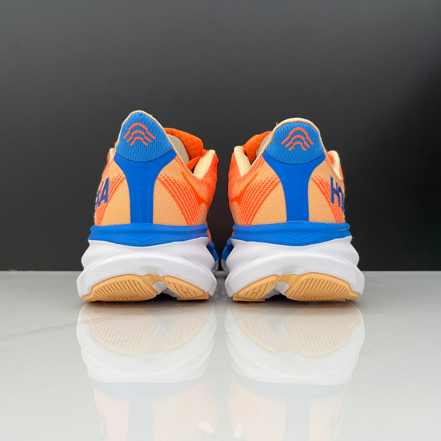 HOKA Clifton 9 Azul e Laranja – imagem 6 de 7