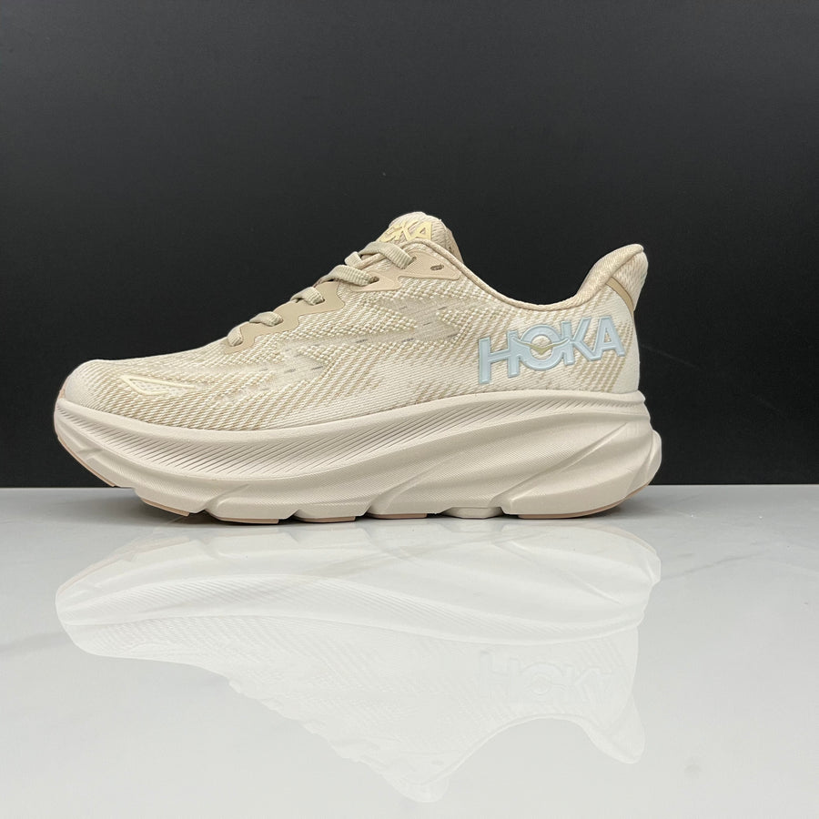 HOKA Clifton 9 Azul Claro e Laranja – imagem 1 de 6