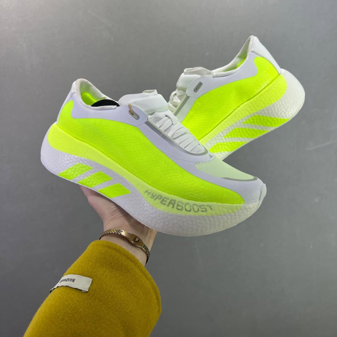 Adidas Hyperboost Edge - Branco/Verde Neon