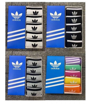 Kit 5 pares de Meias Adidas