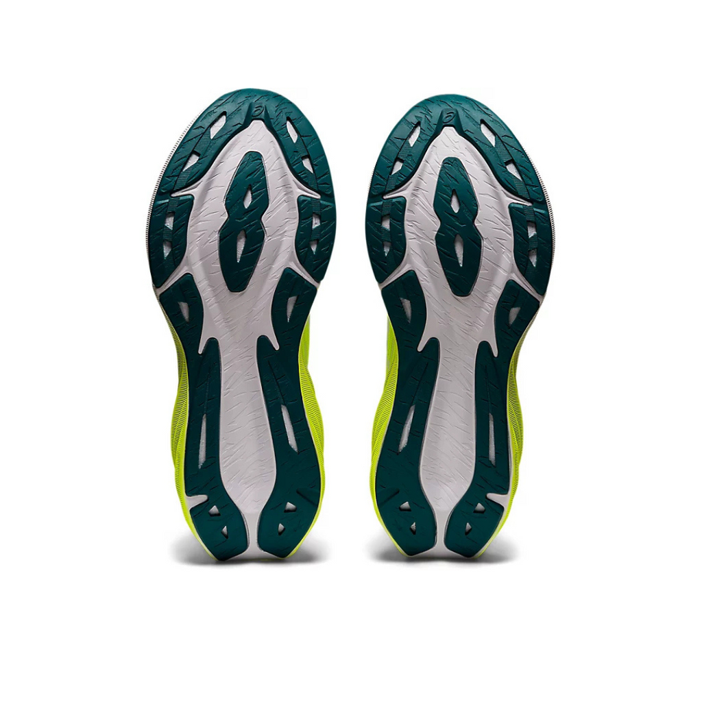 Asics Novablast 3 Verde fluorescente e Branco