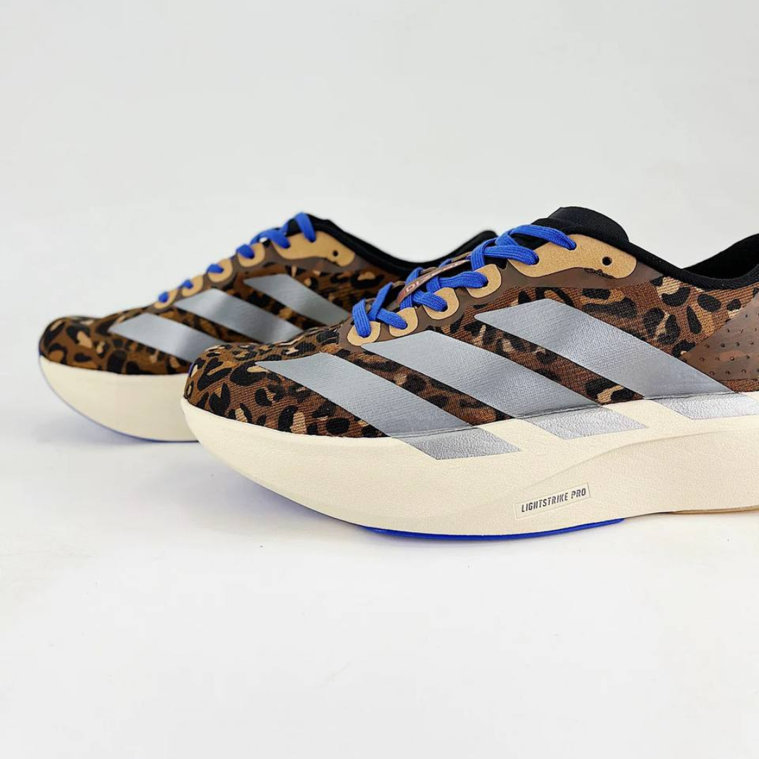 Adidas Adizero EVO SL - Marrom/Cinza Metálico/Azul Lúcido