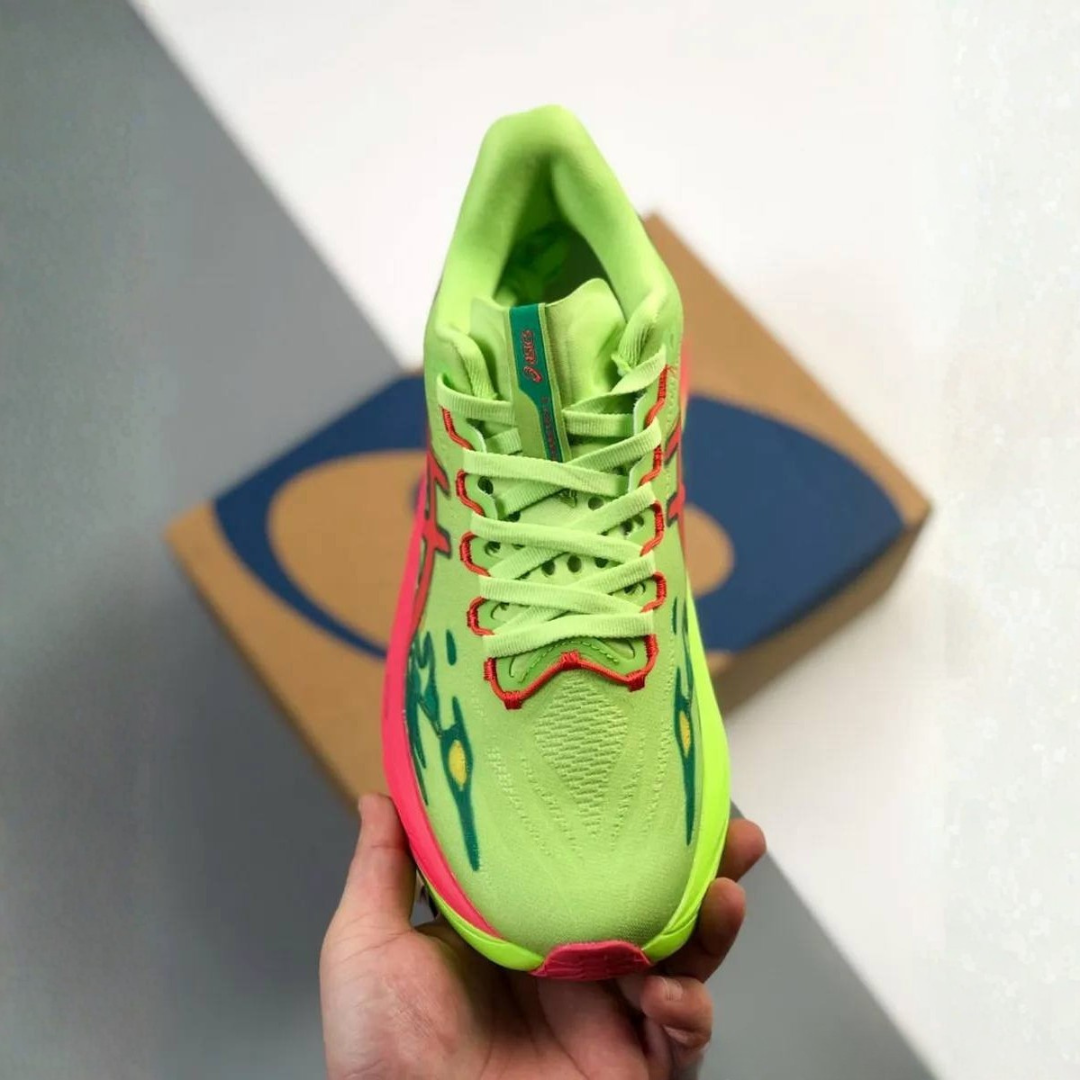 Asics Superblast 3 - Unissex - Verde/Vermelho