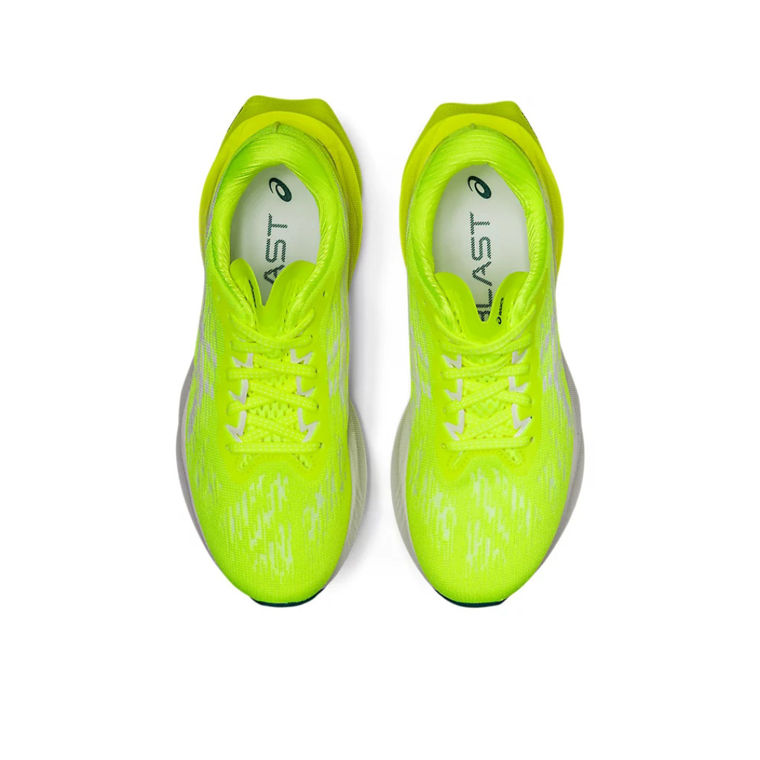 Asics Novablast 3 Verde fluorescente e Branco