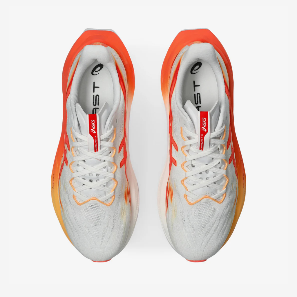 Asics Superblast 3 - Unissex - Branco/Laranja