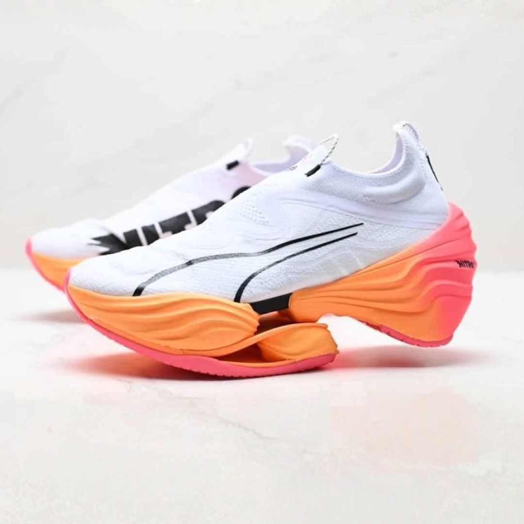 Puma Fast-RB Nitro Elite - Branco/Laranja/Rosa