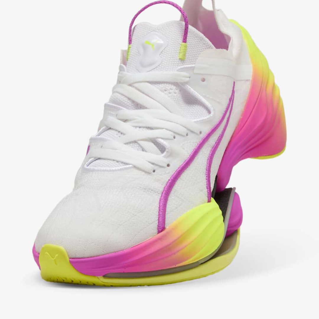 Puma Fast-RB Nitro Elite - Branco/Roxo/Verde Neon