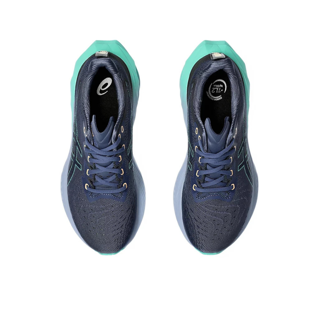 Asics Novablast™ 4 Azul Marinho com Verde e Azul