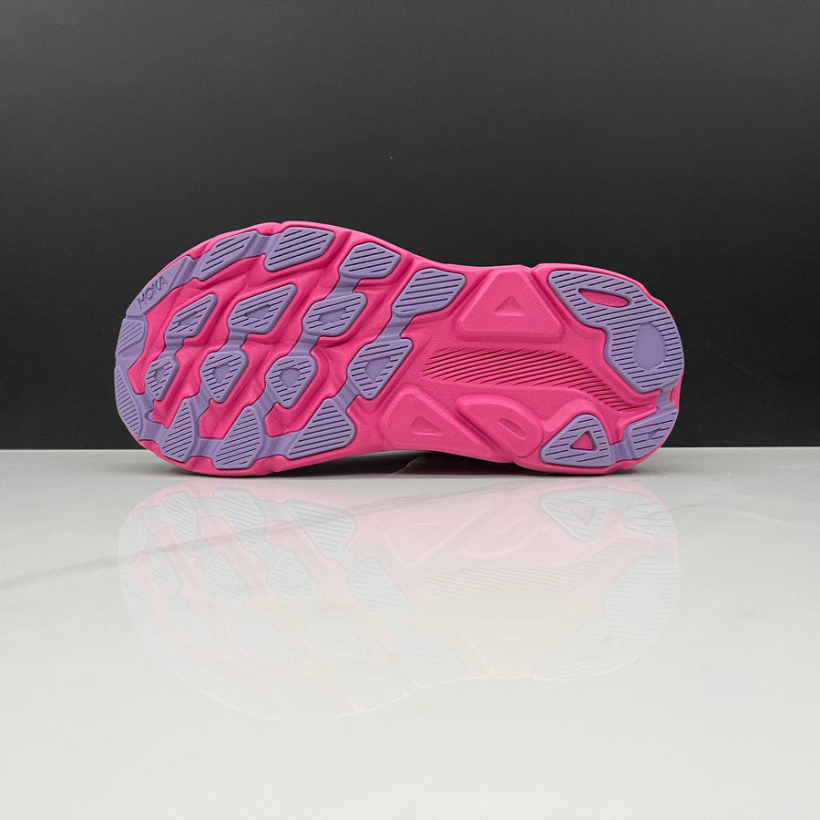 HOKA Clifton 9 Branco e Rosa – imagem 6 de 6