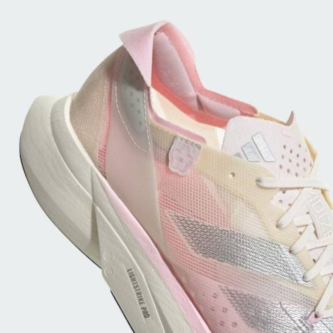 Adidas Adizero Adios Pro 3 - Branco/Rosa Claro