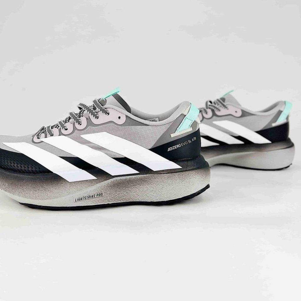 Adidas Adizero EVO SL ATR - Cinza/Preto/Verde Água