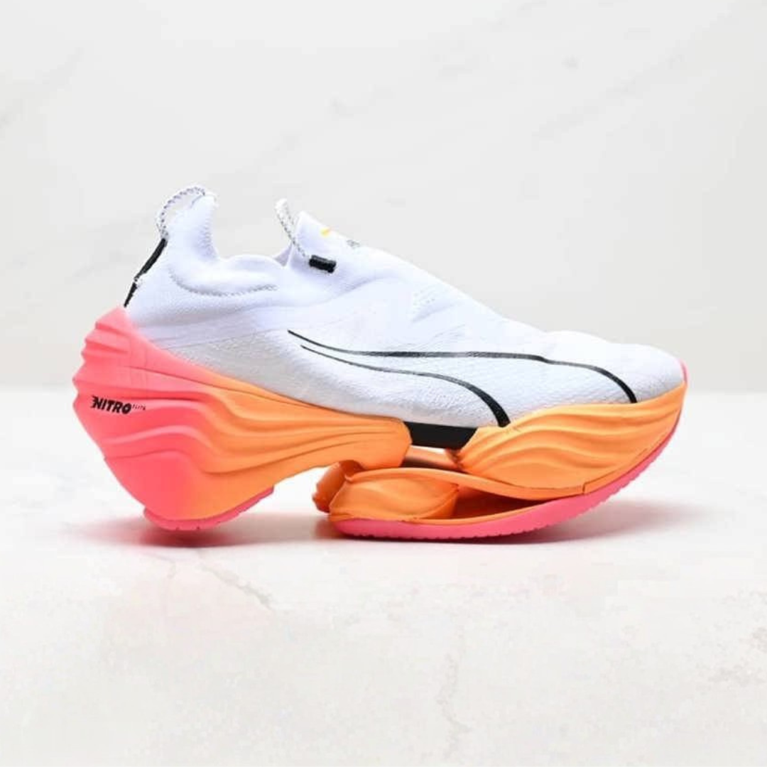 Puma Fast-RB Nitro Elite - Branco/Laranja/Rosa