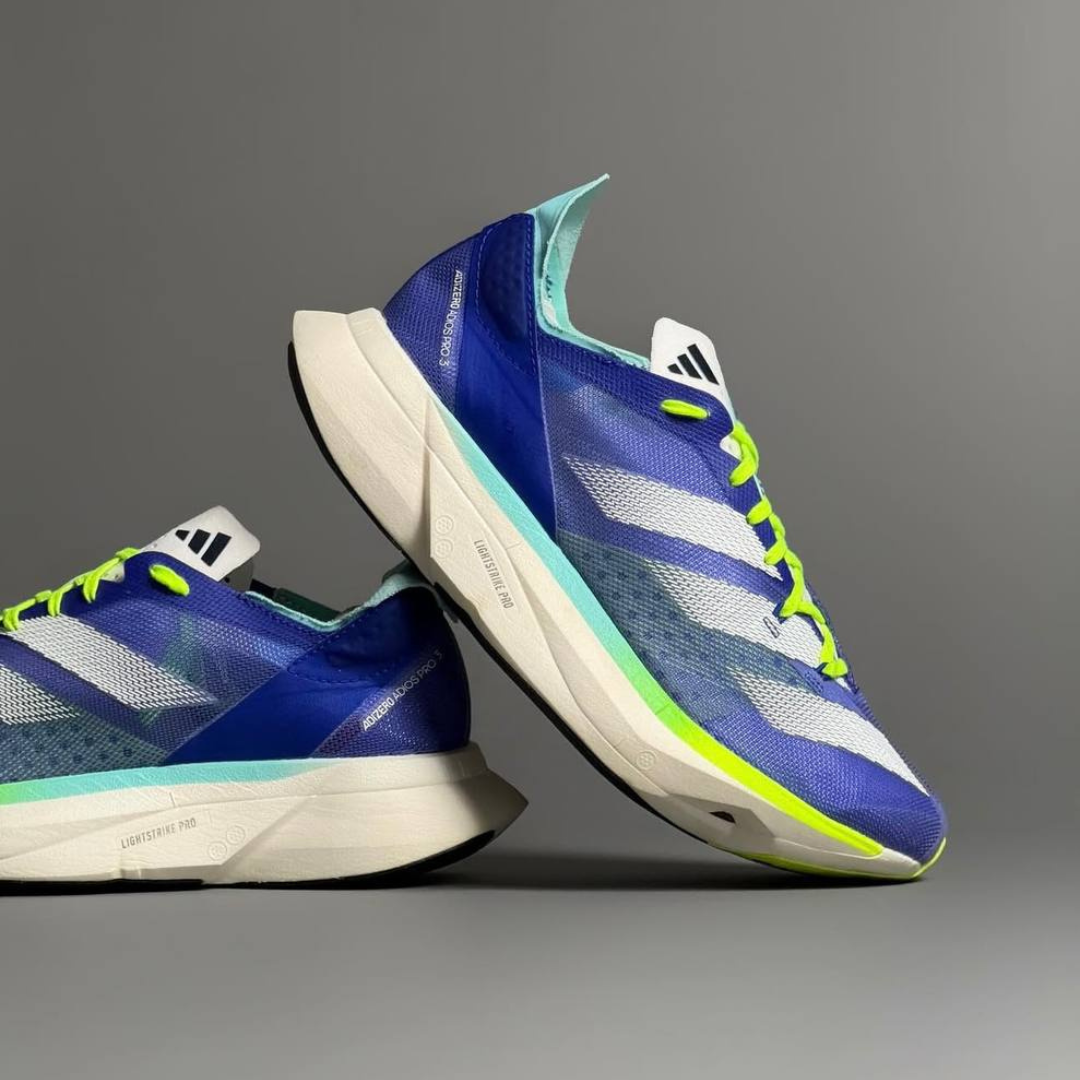 Adidas Adizero Adios Pro 3 - Azul Royal/Verde Neon