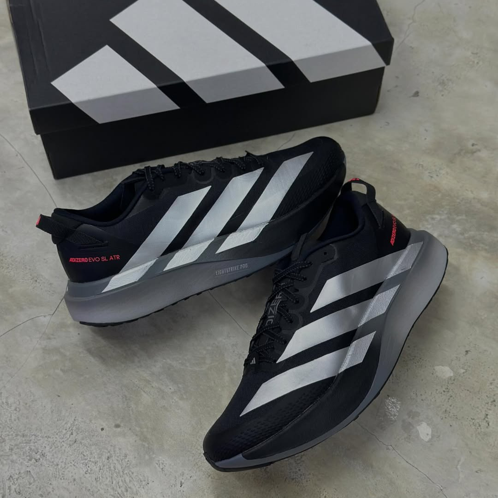 Adidas Adizero EVO SL ATR - Preto/Branco/Cinza – ForTimer