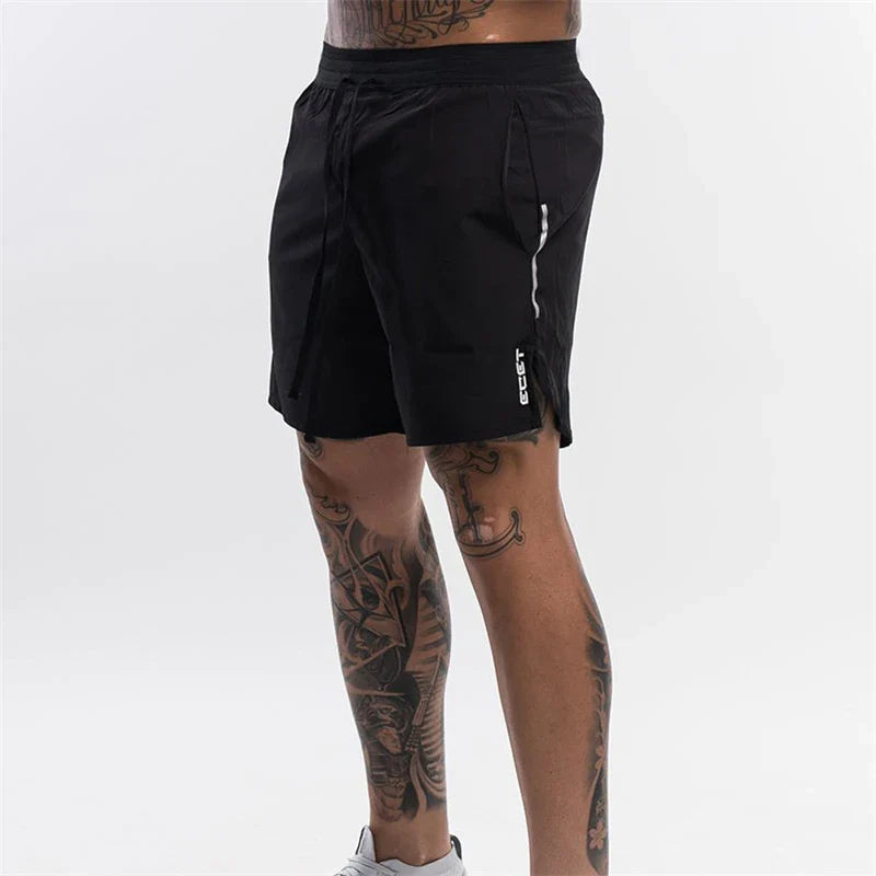 Short Masculino Fitness Fort Sports Respirável e de Secagem Rápida