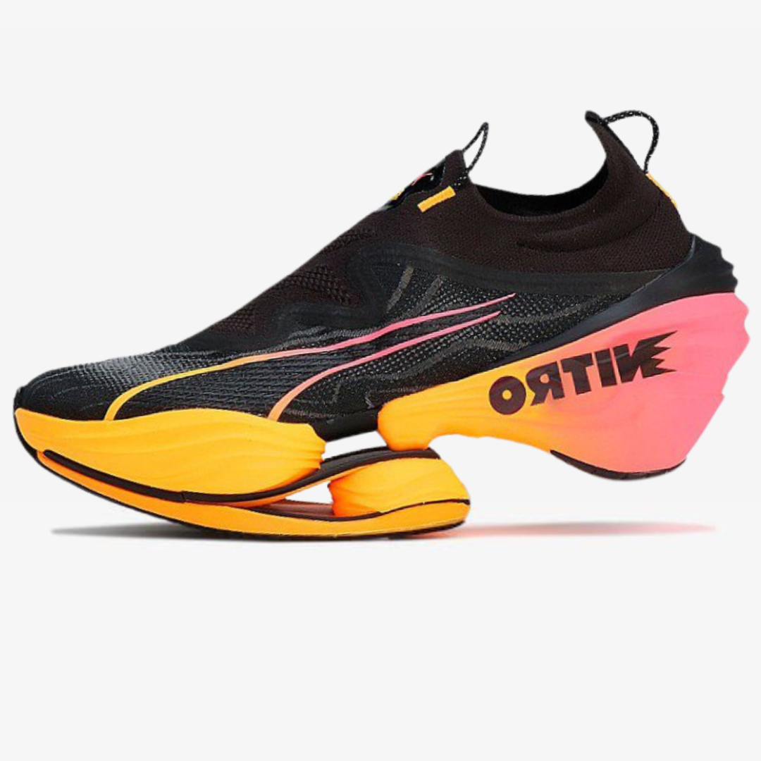 Puma Fast-RB Nitro Elite - Preto/Laranja/Rosa