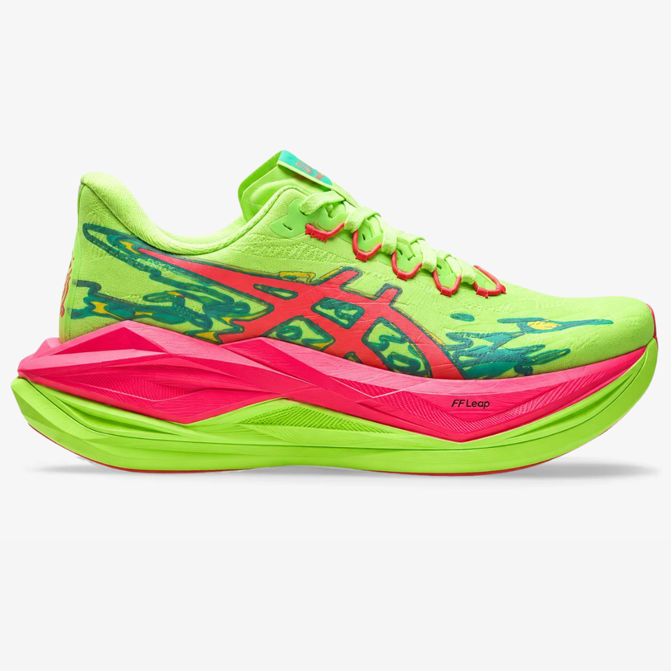 Asics Superblast 3 - Unissex - Verde/Vermelho