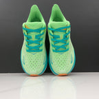 HOKA Clifton 9 Verde Limão e Laranja – imagem 4 de 5