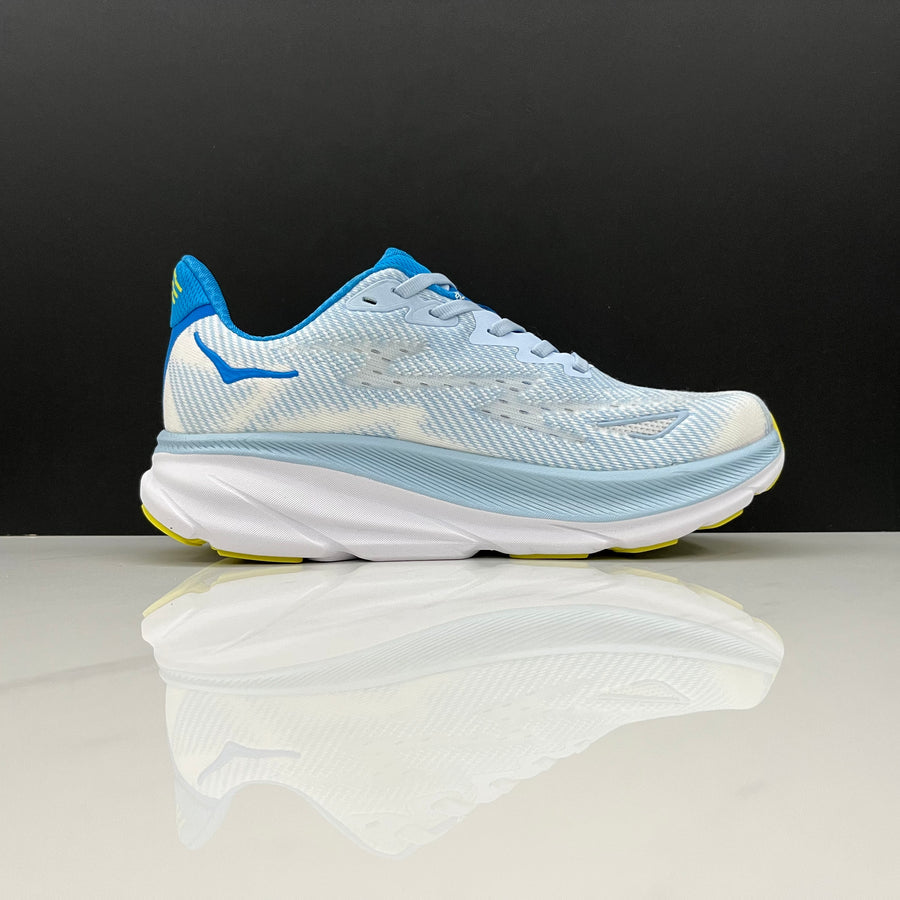 HOKA Clifton 9 Verde Água e Amarelo – imagem 2 de 5