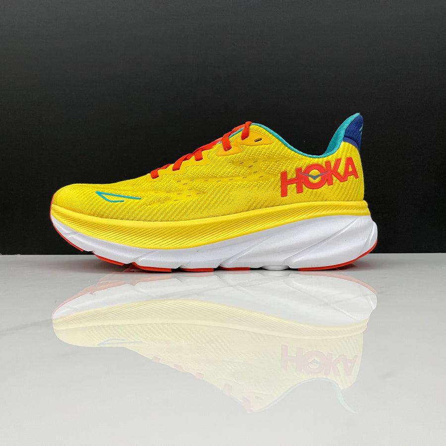 HOKA Clifton 9 Azul Marinho e Rosa – imagem 1 de 5
