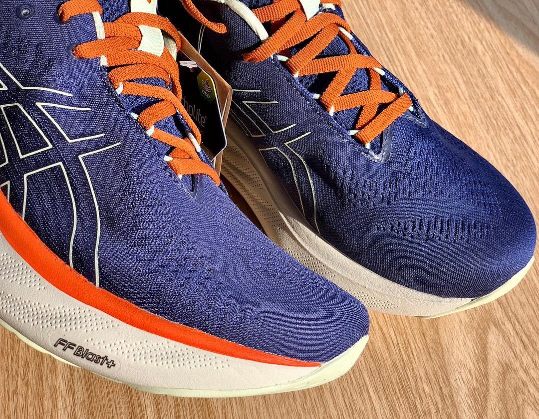 Asics Gel - Nimbus™ 25 Azul Marinho com Laranja e Branco