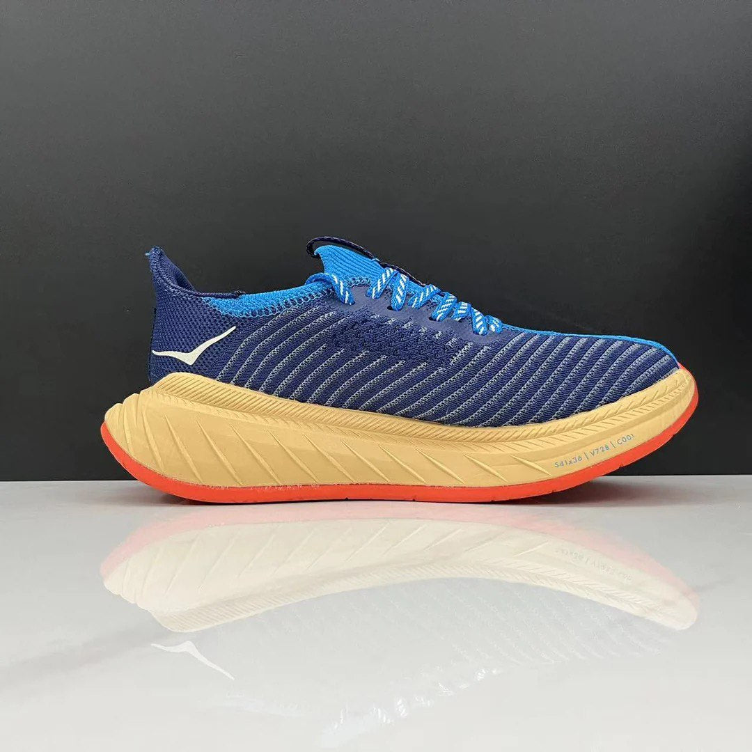 Hoka Carbon X3 - Azul/Laranja – ForTimer